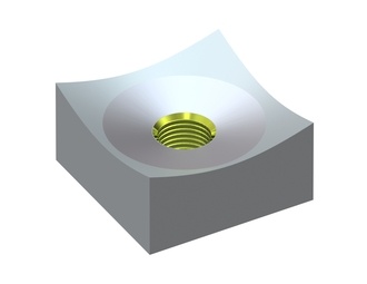 Cutting crown 60x60x30, Eco Line, M20 thread, B1 version for Vecoplan Vecoplan VAZ (mittlere Baureihe)
