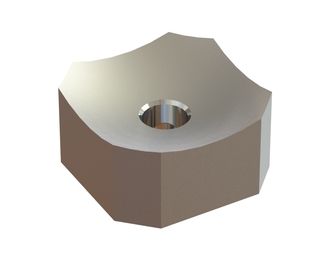 Cutting crown 60x60x30, PremiumCut, M18 thread, X version for Vecoplan LLC (Retech) 