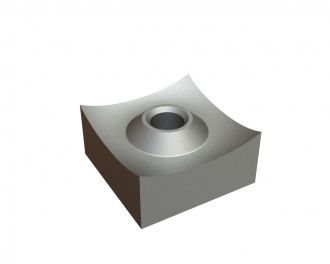 Cutting crown 60x60x30, PremiumCut, M18 thread, X version for Vecoplan Vecoplan VAZ (mittlere Baureihe)