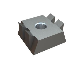 Cutting crown 60x60x30, PremiumCut, M20 thread, X version 