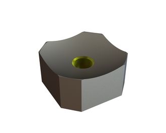 Cutting crown 60x60x30, StandardCut, chamfered edges, M18 thread, X version for Vecoplan LLC (Retech) Vecoplan V-EBS 2500