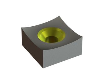 Cutting crown 60x60x30, StandardCut, M18 thread, X version for Vecoplan LLC (Retech) Vecoplan VAZ 160/200