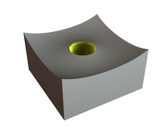 Cutting crown 80x80x42.5, Eco Line, M24 thread, X version for Vecoplan 