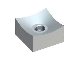 Cutting crown 80x80x45, PremiumCut, M24 thread, B1 version for Vecoplan Vecoplan VNZ