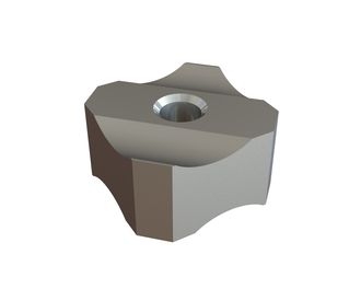 Cutting crown 80x80x45, PremiumCut, M24 thread, X version for Vecoplan Vecoplan VEZ