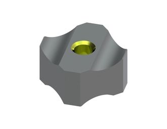 Cutting crown 80x80x45, StandardCut, M24 thread, X version for Vecoplan LLC (Retech) 