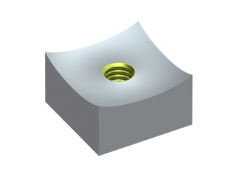 Cutting crown 80x80x45, StandardCut, M24 thread, X version for Vecoplan Vecoplan VNZ