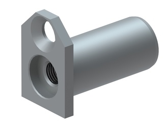 Cylinder mounting pin for rod end for Lindner Recyclingtech Lindner Power Komet 2800