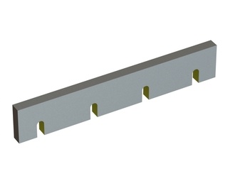 Deflection wedge 572x100x28, 3×M16, 3 elongated holes for Herbold Meckesheim USA - Resource Recycling Systems Inc. 