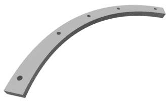 Deflector rotor left side - side wall for Vecoplan LLC (Retech) Vecoplan V-EBS 2500