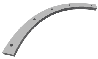Deflettore rotore sinistra - parete laterale