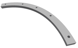 Déflecteur rotor droite - paroi latérale