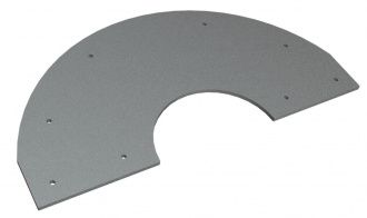 Dichthalbring unten Ø805x10, Hardox, beidseitig abgeflacht, 8xM12 für Herbold Meckesheim GmbH Herbold SMS