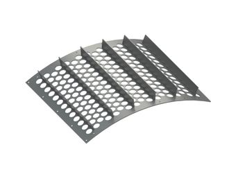 Drum screen SUTCO, wrap protection RV70T85, structural steel, width 1240 