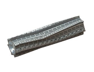 Eco rotor, version 7 rows with W arrangement for Lindner Recyclingtech 
