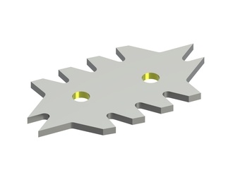 Enlève-étiquettes 170x90x6 Eco Line, 2 trous Ø14 