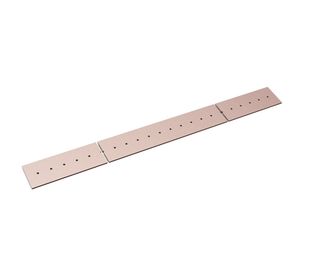 Filo de corte atornillado 3 piezas 3452x330x40, 22 taladros avellanados para tornillo de arado 