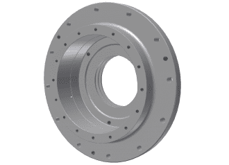 Flanged housing for Vecoplan Vecoplan VVZ