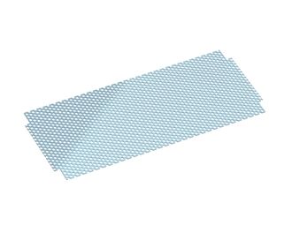 Flat screen plate, width 341, screen plate thickness t=2, perforation Ø10, ligament 5 for Wipa Werkzeug- und Maschinenbau GmbH 