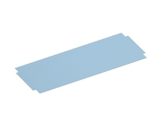 Flat screen plate, width 341, screen plate thickness t=3, perforation Ø6, ligament 4 for Wipa Werkzeug- und Maschinenbau GmbH 
