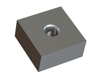 Flat shredder knife 80x80x38, Premium Line, M24 thread, X version, 4-edge for Weima Maschinenbau GmbH 