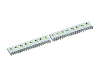 Gegenmesser 2-tlg. 1298x134x34 StandardCut, Ausführung 40, X-Variante für Vecoplan Vecoplan VAZ 1300