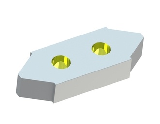 Gegenmesser 218x80x40, StandardCut, W9-Variante für Eldan Recycling Eldan HR | Heavy Rasper