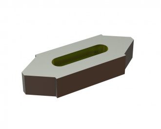 Gegenmesser 218x80x40, StandardCut, W9-Variante für Eldan Recycling Eldan MPR 200 HD