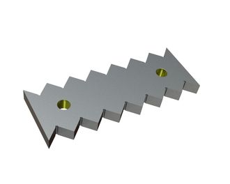 Gegenmesser 345x129x27, StandardCut, Ausführung 43, W9-Variante für Lindner Recyclingtech Lindner Universo