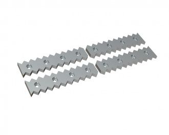 Gegenmesser 4-tlg. 1796x110x25, PremiumCut, Ausführung 40, 16 Langlöcher 18x24/32x38, X-Variante für Vecoplan Vecoplan VAZ