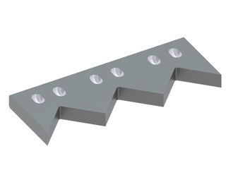 Gegenmesser 492x189x39, Premium Line, 6 Langlöcher, W-Version für Previero 