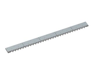 Gegenmesser 5-tlg. 2496x185x38 für Zeno Zerkleinerungsmaschinen 