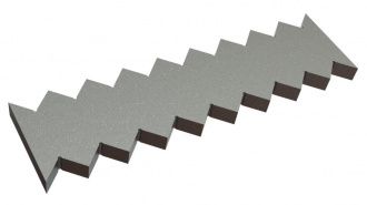 Gegenmesser 500x136x27, Premium Line, ohne Langlöcher, Ausführung 43, W9-Variante für Lindner Recyclingtech Lindner Micromat