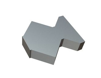 Gegenmesser außen 215x200x50 Premium Line Ausführung 110, W9-Variante für Untha 