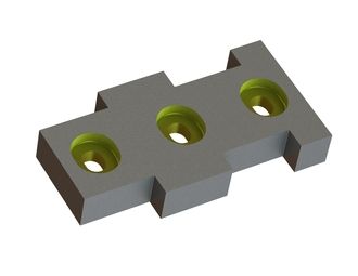 Gegenmesser Außen 334x177x50, Eco Line, 3 Langlöcher, X-Version für Andritz ADuro P / FRX 3000