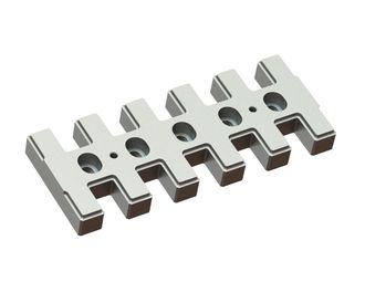 Gegenmesser außen 731x295x69, Premium Line, 5 Langlöcher, 2x M20 Gewinde für Hosokawa Alpine AG 