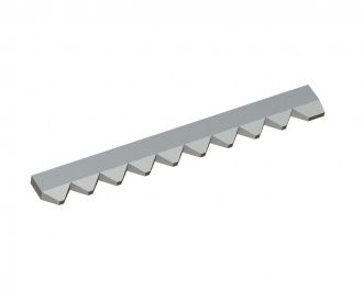 Gegenmesser links 677x76x25 Premium Line, Ausführung 60, W9-Variante für Vecoplan 