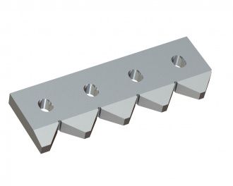Gegenmesser rechts 381x130x28 Premium Line, Ausführung 80, X-Variante für Vecoplan Vecoplan VAZ 2000