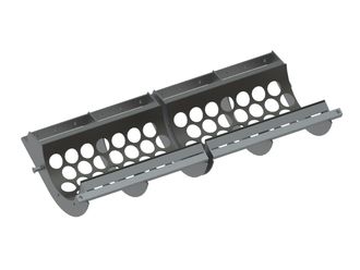 Griglia con larghezza set da 2. 1840 largo per Vecoplan 