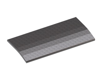 Hardfaced plate for stripper comb 344x170x10 for Lindner Recyclingtech Lindner Universo 2200