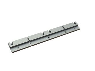 Holder 6-part counter knife beam, 10 slotted holes, 6xØ11 threads for Vecoplan LLC (Retech) Vecoplan VAZ 160/200