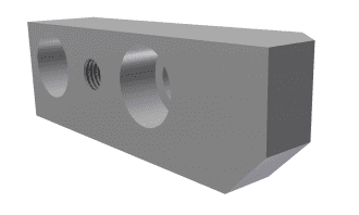 Holder bottom left screen bar GM crossbeam for Vecoplan LLC (Retech) Vecoplan VVZ 250 Hurricane