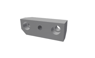 Holder right bottom screen bar GM crossbeam for Vecoplan Vecoplan VVZ