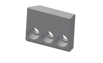 Holder right upper, version 110x110, 3 holes for Vecoplan LLC (Retech) Vecoplan VVZ 250 Hurricane