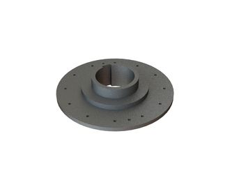 Hub Ø450/150x100, position zéro 12° pour Görgens Mahltechnik 