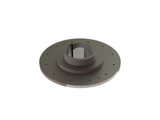 Hub Ø450/153x128, position zéro 15° pour Görgens Mahltechnik 