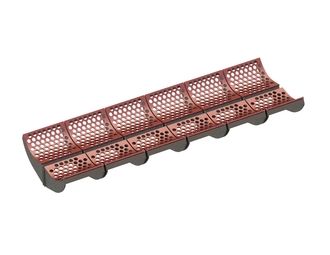 Jeu de paniers de criblage 2x6 pièces, largeur 2944 mm, épaisseur de tôle perforée t=12 pour Vecoplan Vecoplan VNZ