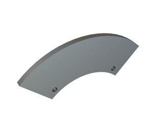 junta de estanqueidad rotor Ø460x324x15 2 taladrar agujeros para Lindner Recyclingtech Lindner Antares 1600