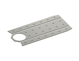 Kit de tôle de réparation en 3 parties bras de levier HNDE long pour Lindner Recyclingtech 