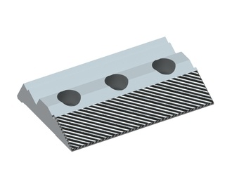 Klemmleiste 345x236x57, 3 Senkbohrungen, 2x M8 Gewinde für Lindner Recyclingtech 